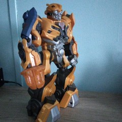 Transformers Bumblebee Action Figure Yellow/Black/Gray Plastic Light Up
