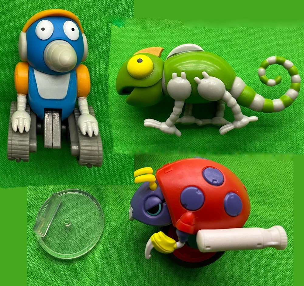 Jakks SONIC THE HEDGEHOG Classic BURROBOT + NEWTRON + MOTO BUG (2.5″ Scale) Lot