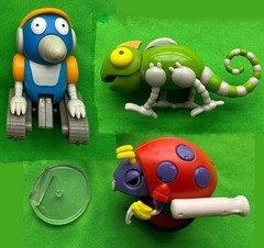 Jakks SONIC THE HEDGEHOG Classic BURROBOT + NEWTRON + MOTO BUG (2.5″ Scale) Lot