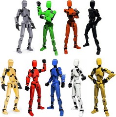 Intricately Designed T-13 Action Figure Set – 9PCS 3D Printed Fun for All Ages