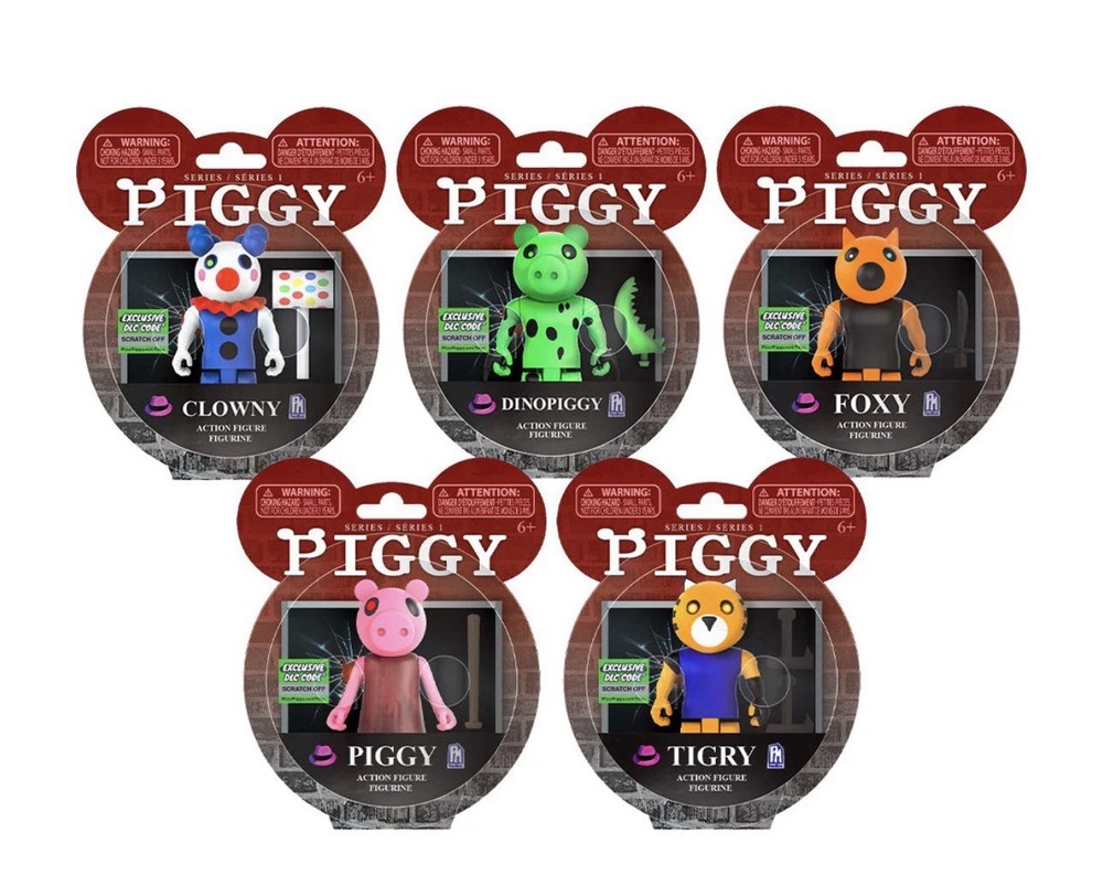 PIGGY – Action Figure 3.5″ Buildable Toys Series 1 + DLC Items Complete Set Of 5