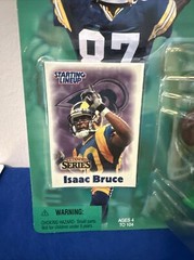 Starting Lineup 1995 JEROME BETTIS + 2000 ISAAC BRUCE St Louis Los Angeles Rams