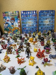 HUGE Vintage 200 Digimon Figure Lot ~ Official Bandai Toy Collection