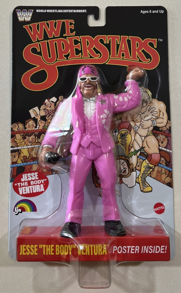 NEW 2026 WWE Wrestling Superstars Jesse The Body Ventura RARE BLACK CARD 8″