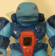 Takara Hasbro Battle Beasts ~Sawtooth Shark~ #20 W/WEAPON & WORKING RUBSIGN..