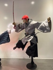 1:6 Custom ThreeA SAMURAI Ronin Shogun 2 Figure Lot, Stands Ashley Wood 3a Parts