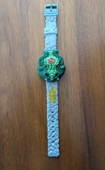 MIGHTY MAX Slays The Doom Dragon Wrist Watch 1994 Wesco Blue Bird Snake