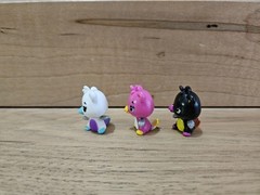Hatchimals Colleggtibles Lot of 3 Bearkeet – Pink, Black, and White
