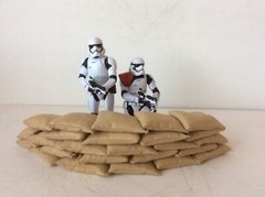GI Joe Firebase Ryan 1/12 Custom 30 Khaki Sandbags Filled W/ Real Sand Mint New