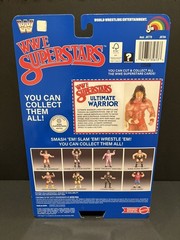 WWE LJN MATTEL SUPERSTARS ULTIMATE WARRIOR ACTION FIGURE BLUE CARD