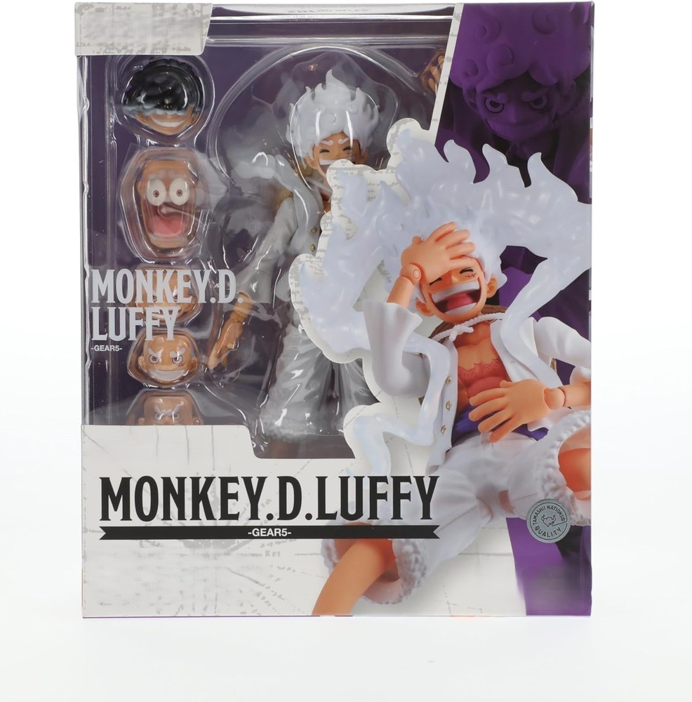 SHF One Piece Monkey D. Luffy Gear 5 Straw Hat Luffy 6″ Anime KO Action Figure