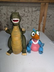 Pizza Hut 1988 THE LAND BEFORE TIME Six (6) Hand Puppets COMPLETE SET