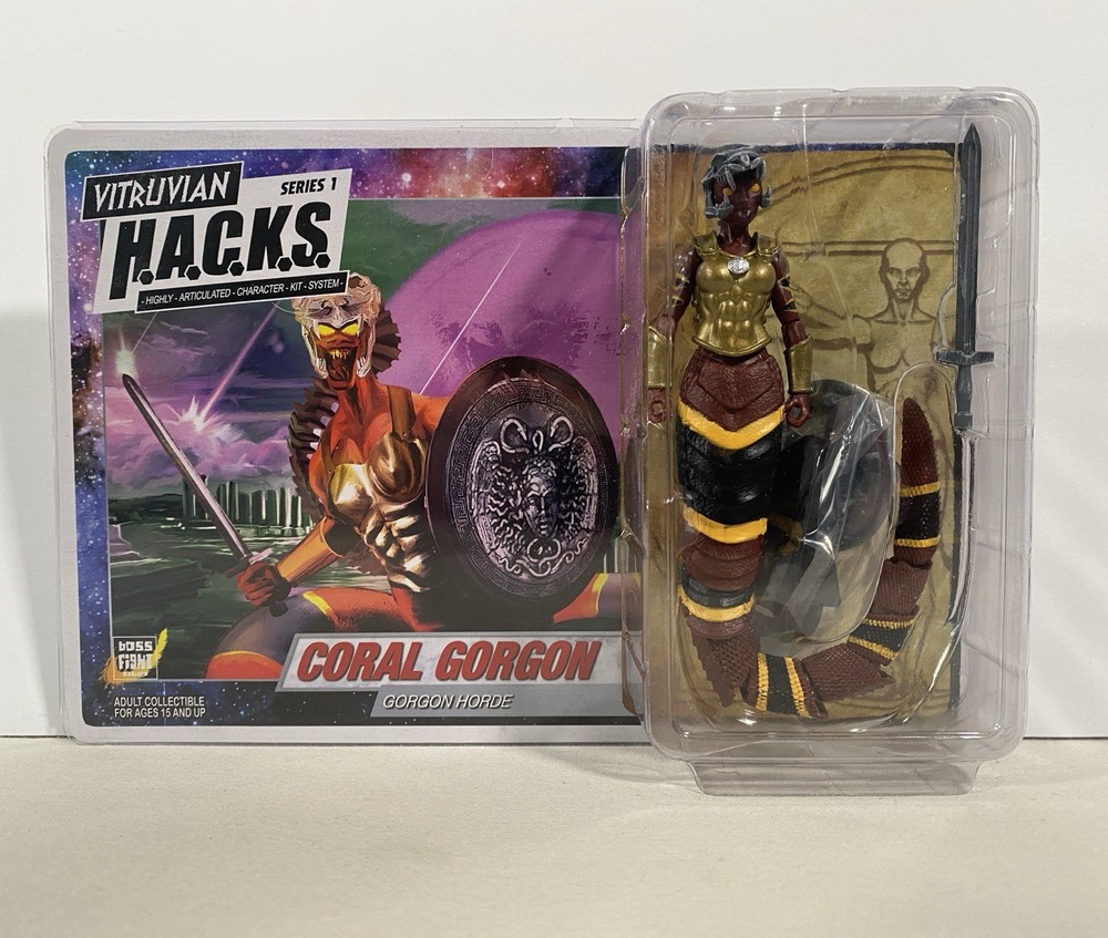 Boss Fight Studio Vitruvian Hacks Series 1 Coral Gorgon Horde Figure H.A.C.K.S.