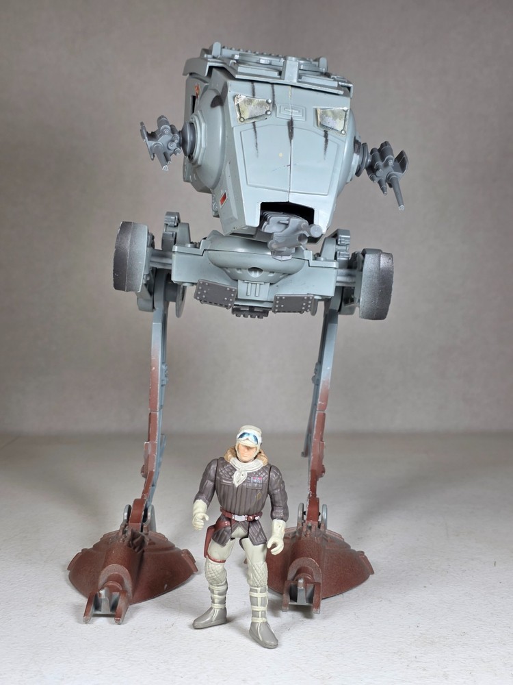 Star Wars AT-ST Scout Walker Vehicle 1995 Kenner Lucasfilm Vintage Missing Gun
