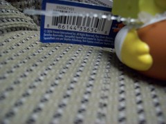 SpongeBob SquarePants, Nickelodeon 2.75″ Rubber Duck with tag attached New!