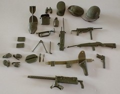 Vintage Marx Stony Smith Battling Soldier Paratrooper Action Figure ACCESSORIES