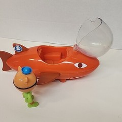 Octonauts 7.5″ Gup B Tiger Shark Submarine Vehicle Ship And Figure Mattel 2010