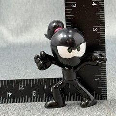 Ninja Kidz TV Blind Bag Action Figure Black w/ Ponytail Pink Hair Tie Ninja Toy