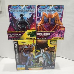 GODZILLA VS KONG Hollow Earth 6″ Figures + MonsterVerse Ion Dragon Scylla Lot 4