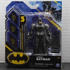 DC Superman and Combat Batman 4 Inch Spinmaster Figures w/ Surprise Accessories