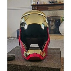 Autoking Iron Man Gold MK5 Helmet Electronic Voice Activated Open&Close Mask New