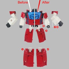 In Stock Upgrade Kit Shoulder Gun Tail Spoiler Filler For Kingdom Sideswipe