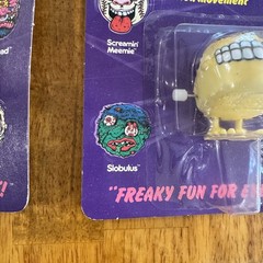 Lot of 4 1986 Horn Head Skull Face Wind Up Madballs Vintage Figure Toy