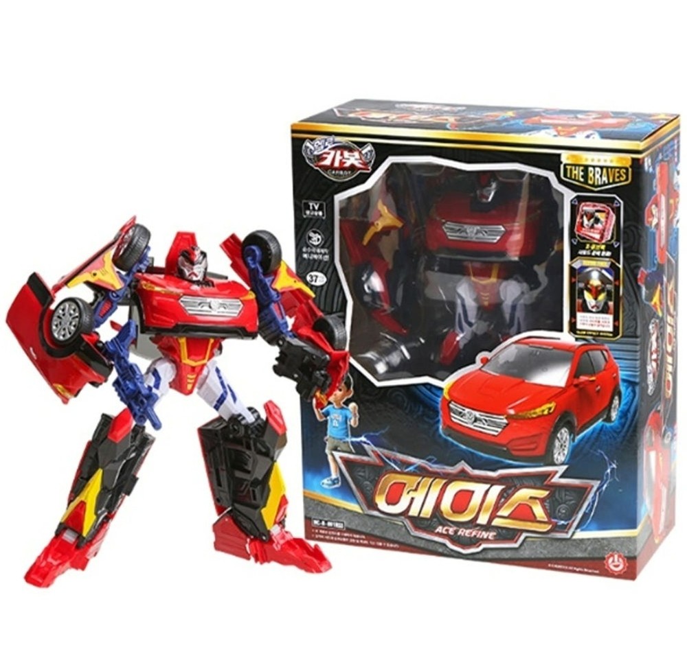 Hello Carbot The Braves ACE REFINE Transformer Robot Car Cube Figure Toy New