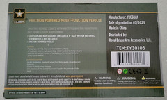 New U.S. Army Jungle Patrol Humvee Friction Light & Sound 1:16 Truck