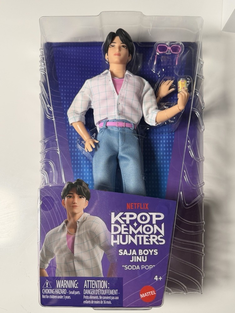 LICENSED ORIGINAL KPop Demon Hunters Huntrix SAJA BOYS SODA POP Jinu Doll HUNTR