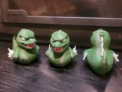 Godzilla GLOW In The Dark Duck Jeep