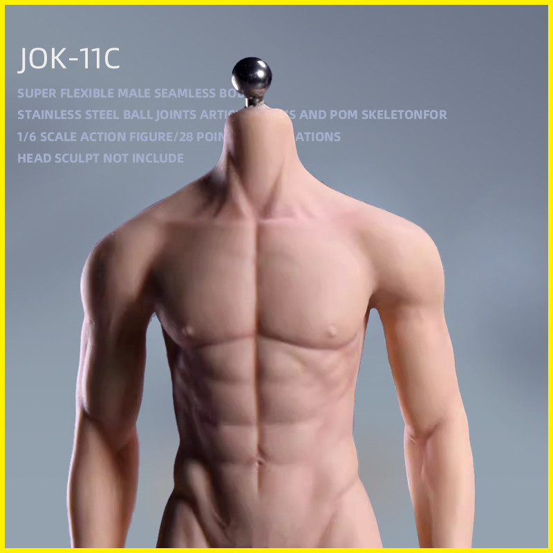 1/6 JIAOU DOLL JOK-11C Changable Feet Seamless Body Male Man Flexible Figure
