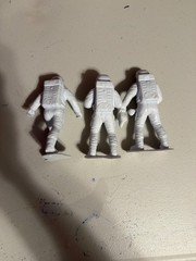 Marx Lot of 3 White 6″ Space Astronaut Figures