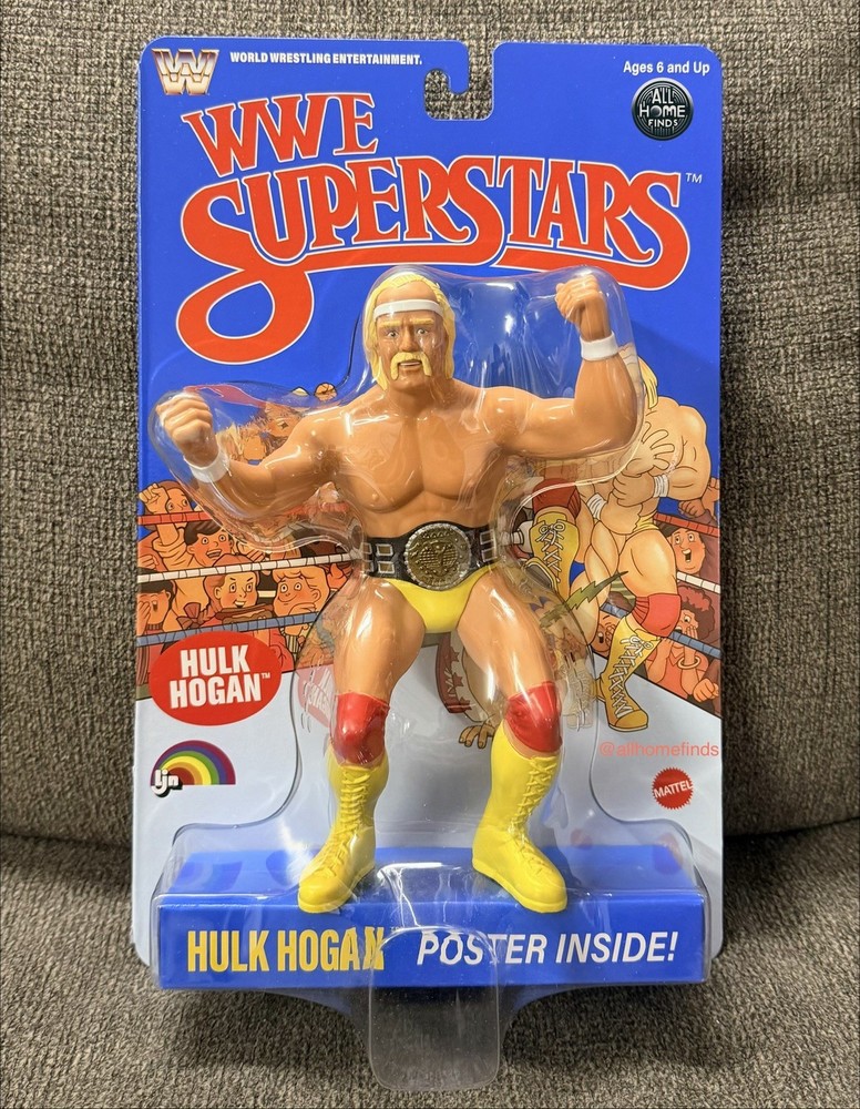 WWE LJN MATTEL SUPERSTARS HULK HOGAN 8″ ACTION FIGURE 1980s RETRO – NEW IN HAND