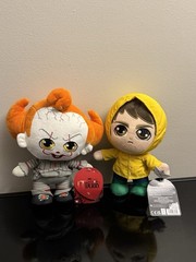 2025 IT Welcome to Derry 8″ PENNYWISE & GEORGIE Plush Dolls! Horror, Halloween!