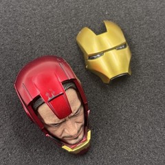 Head Mask Figure 1/6 Hot Toys HT MMS825 Iron Man Mark 3 Armor Suit Up Version