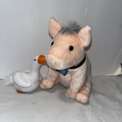 1998 Babe Pig In The City Universal Studios Equity Promotions Plush 7″ Duck 4”
