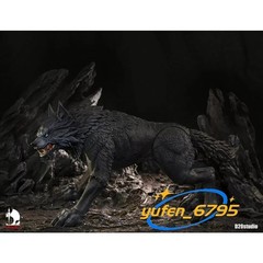 D20 Studio 1:12 Metal Blade Huge Wolf Mount Black C-Basic Version Model Figure