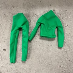 SU-CH-BS-GRN: 1/12 Green bodysuit for 6″ Muscular Action Figure Body