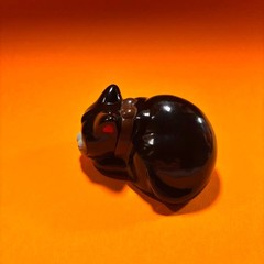 Real Head Sleeping Fortune Cat Sofubi Figure RealxHead RHS Japan