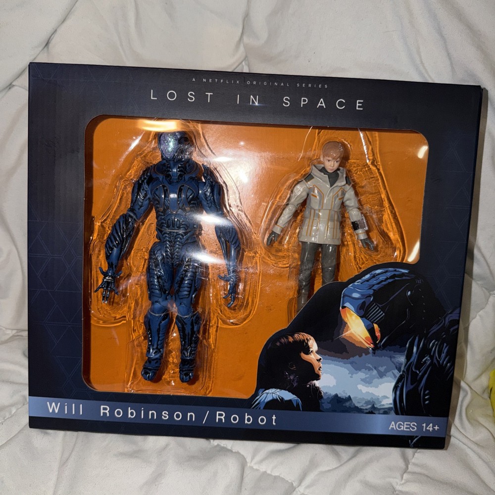 Lost in Space Will Robinson & Robot Action Figure 2-Pack FREE SHIPPING