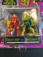 Iron Man Heavy Metal Heroes Iron Man vs Mandarin Die Cast Metal ToyBiz 1994