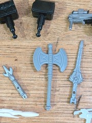 12 Piece Action Figures Accessories 80- 90s Power Ranger Sword Ray Gun Axe Toys