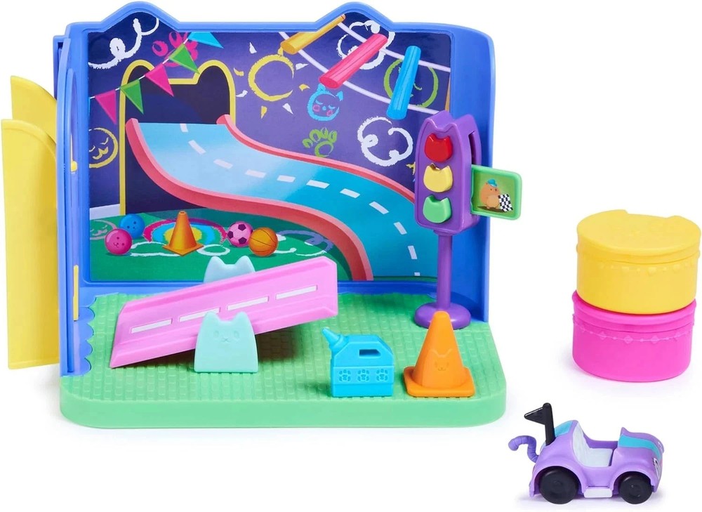 Gabby S Dollhouse Carlita Purr Ific Play Room with Carlita Toy Car Accessories
