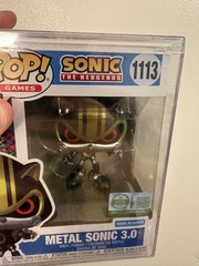 NEW RARE HTF Funko Pop METAL SONIC 3.0 5000pcs GAME STOP w/ Protector & Shrink!
