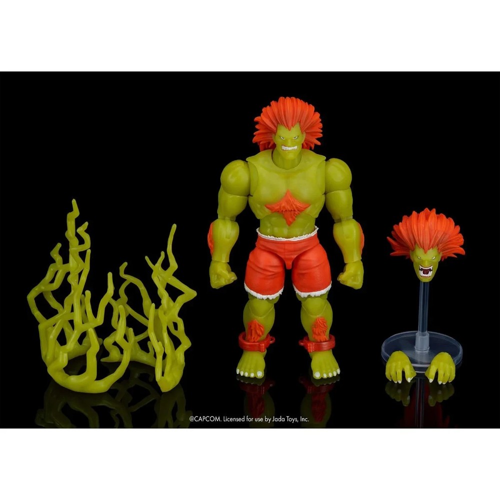 NEW! Ultra Street Fighter II Blanka Glow-in-the-Dark 6″ AF EE & JADA EXCL.