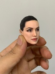 1:12 Angelina Jolie Head Sculpt Beauty Girl Fit 6″ Female Action Figure Body