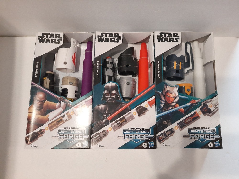 Star Wars Lightsaber Forge Mace Windu Ahsoka Tano Darth Vader Purple Lightsaber
