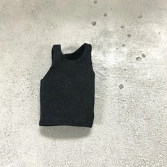 MO-TBTK-BK: 1/12 black tank top for Mezco, Marvel Legend Slim body