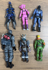 Fortnite 4” Action Figure Lot of 6 Mixed Characters Jazwares Hasbro